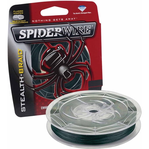 200 YARDS FISHING LINE BRAID SPIDER STEALTH WIRE 2 SPOOLS ANY WEIGHT LBS